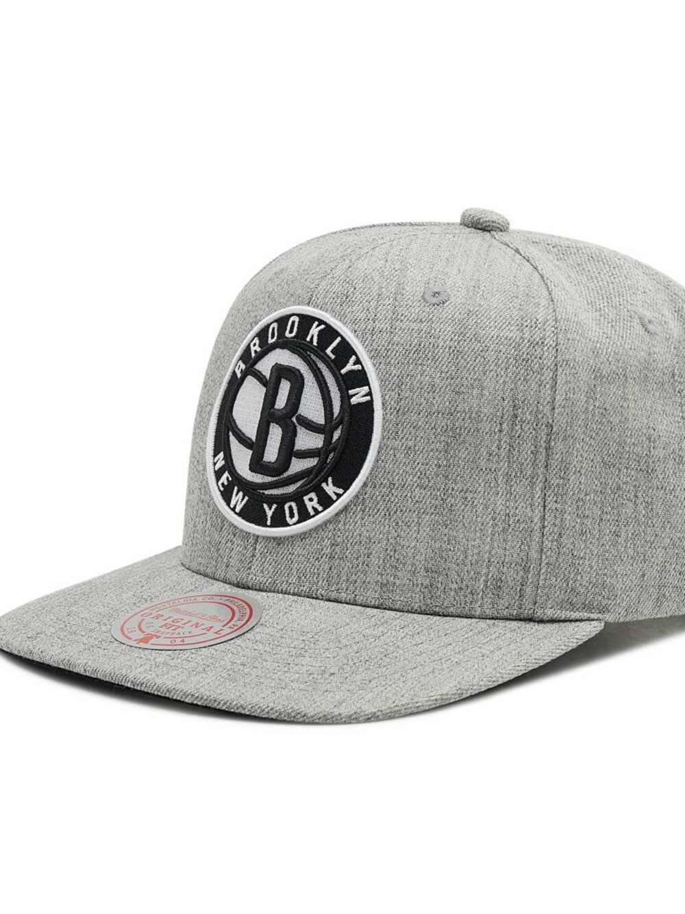 Mitchell & Ness Brooklyn Nets Heathered Gray 2.0 snapback cap